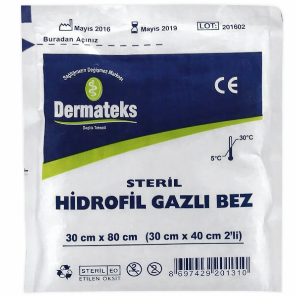 Dermateks Gazlı Bez 30 cm x 40 cm 2'li